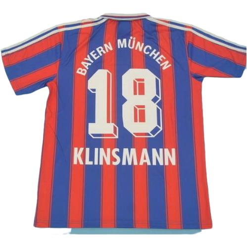 prima maglia klinsmann 18 bayern münchen 1995-1997 rosso uomo