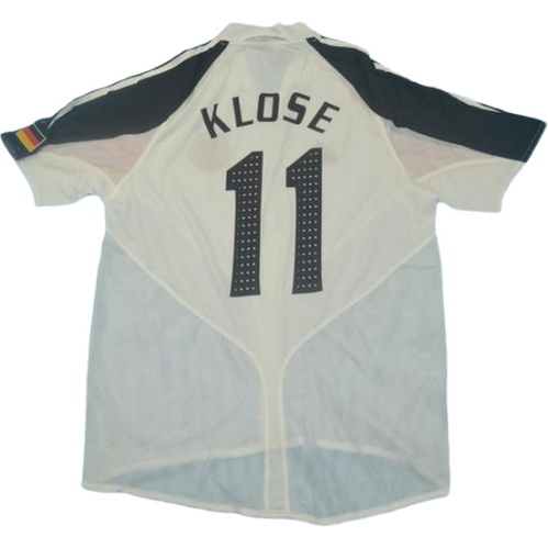 prima maglia klose 11 germania 2004 bianco uomo