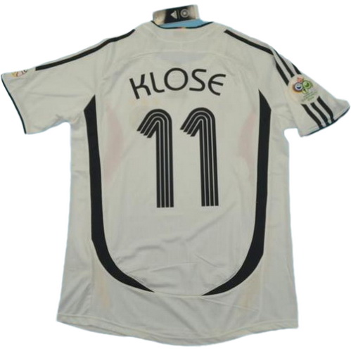 prima maglia klose 11 germania copa mundial 2006 bianco uomo