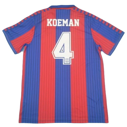 prima maglia koeman 4 barcellona 1991-1992 rosso blu uomo