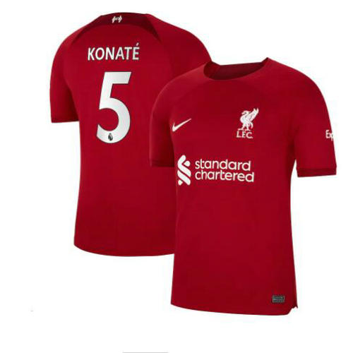 prima maglia konate 5 liverpool 2022-2023 uomo