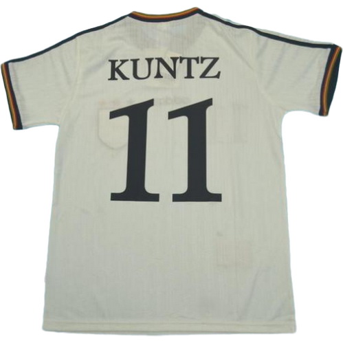 prima maglia kuntz 11 germania 1996 bianco uomo