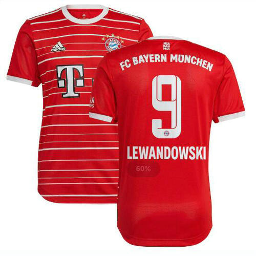 prima maglia lewandowski 9 bayern munchen 2022-2023 uomo