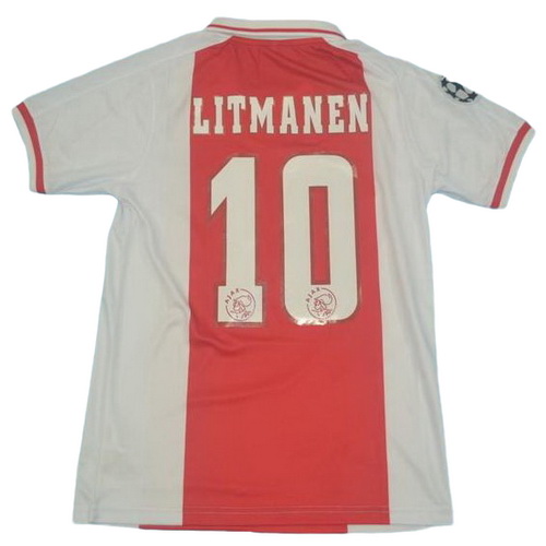 prima maglia litmanen 10 ajax 1998 rosso uomo