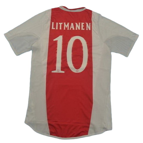 prima maglia litmanen 10 ajax 2004-2005 rosso uomo