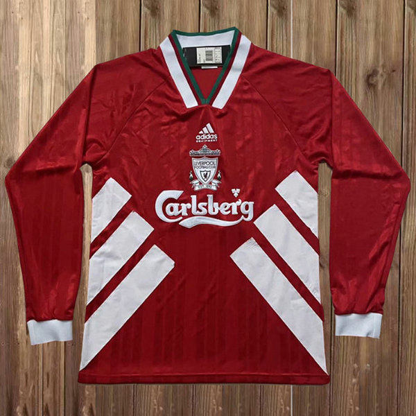 prima maglia liverpool manica lunga 1993-1995 rosso uomo