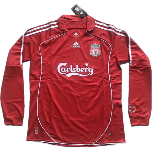 prima maglia liverpool manica lunga 2006 2008 rosso uomo