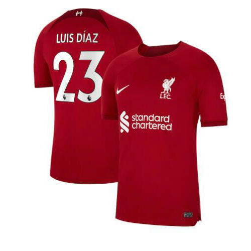 prima maglia luis diaz 23 liverpool 2022-2023 uomo