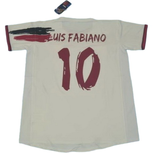 prima maglia luis fabiano 10 siviglia 2006-2007 bianco uomo