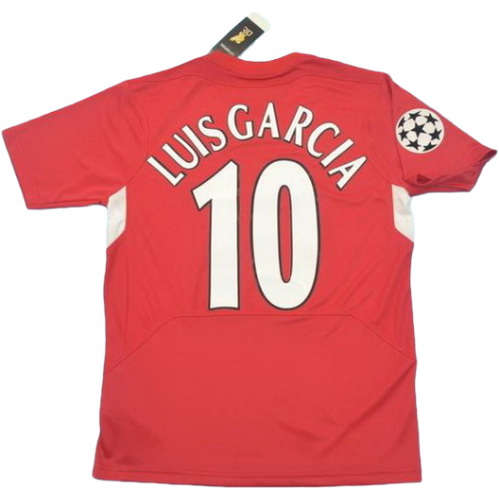 prima maglia luis garcia 10 liverpool 2004-2005 rosso uomo