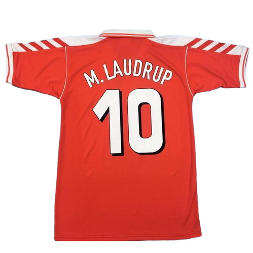 prima maglia m.laudrup 10 danimarca 1998 rosso uomo