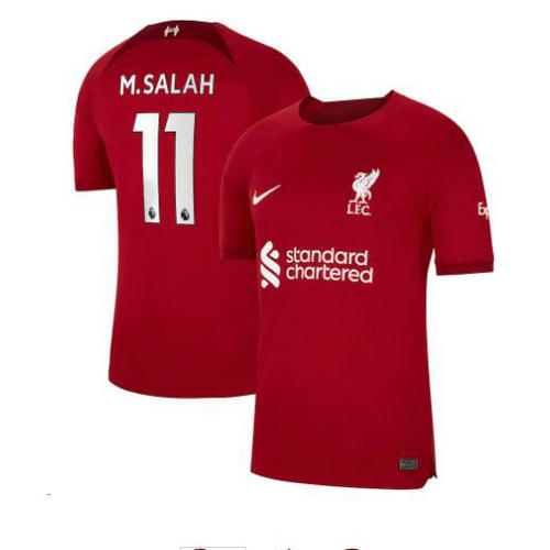 prima maglia m.salah 11 liverpool 2022-2023 uomo