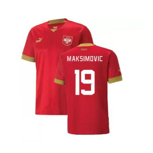 prima maglia maksimovic 19 serbia 2022 uomo