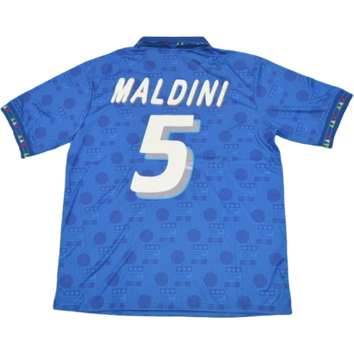 prima maglia maldini 5 italia copa mundial 1994 blu uomo