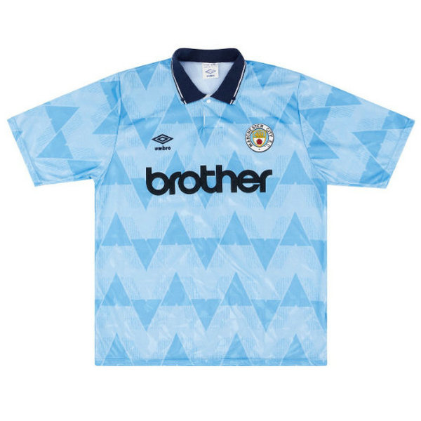 prima maglia manchester city 1989-1990 blu uomo