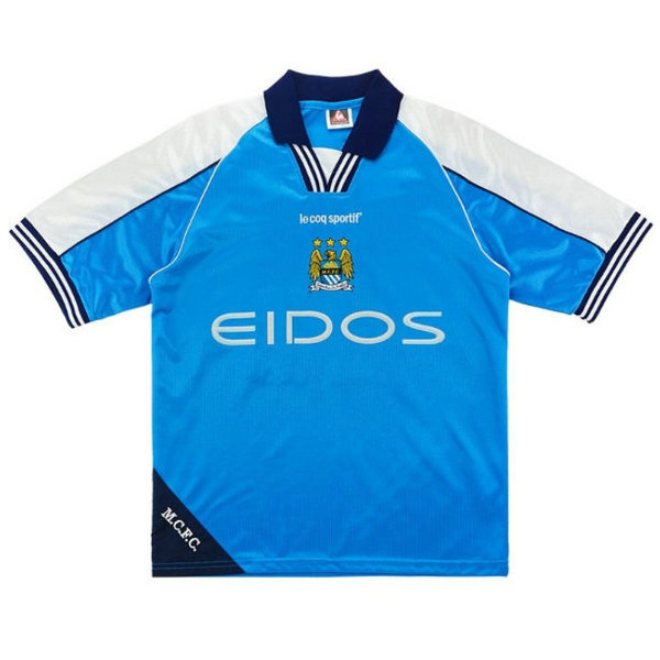 prima maglia manchester city 1999-2001 blu uomo