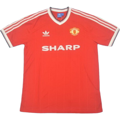 prima maglia manchester united 1984 rosso uomo