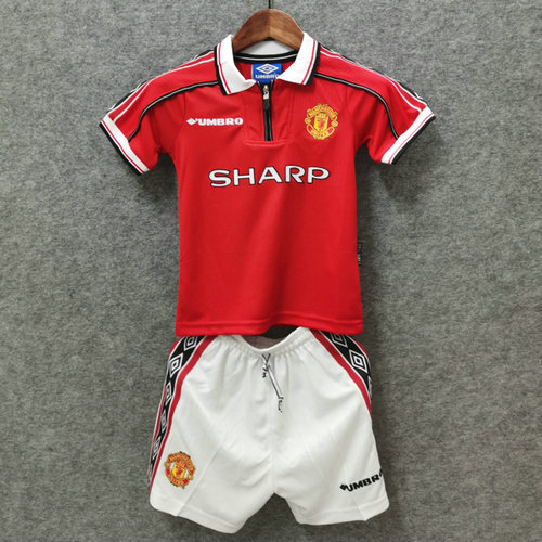 prima maglia manchester united 1998-1999 bambino