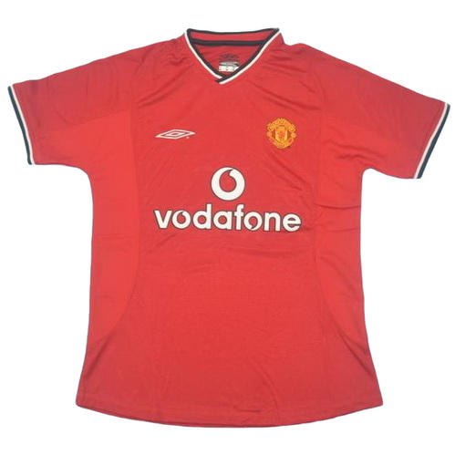 prima maglia manchester united 2000-2002 rosso uomo