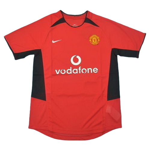 prima maglia manchester united 2002-2004 rosso uomo