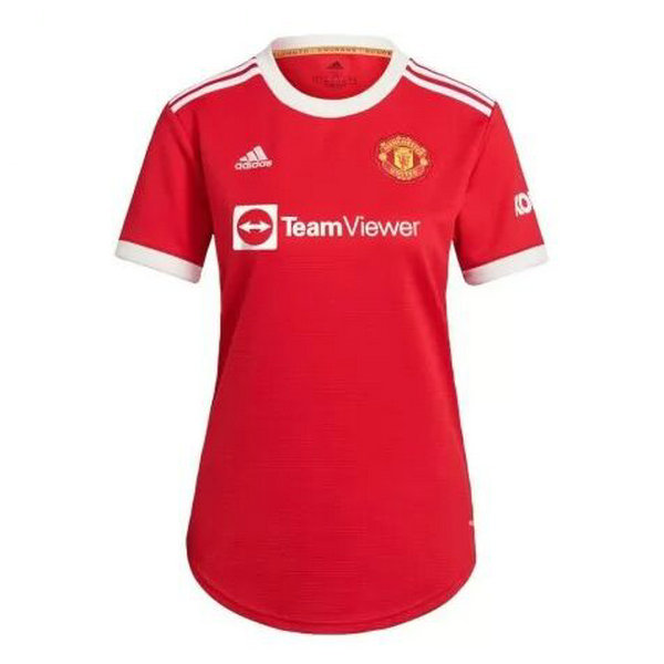 prima maglia manchester united 2021 2022 rosso donna