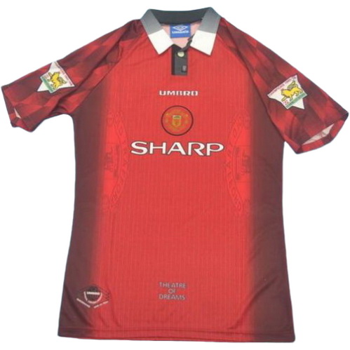 prima maglia manchester united pl 1996 rosso uomo