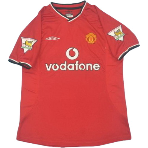 prima maglia manchester united pl 2000-2002 rosso uomo