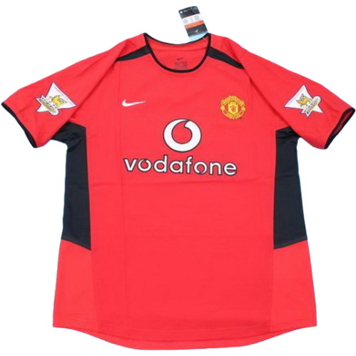 prima maglia manchester united pl 2002-2004 rosso uomo