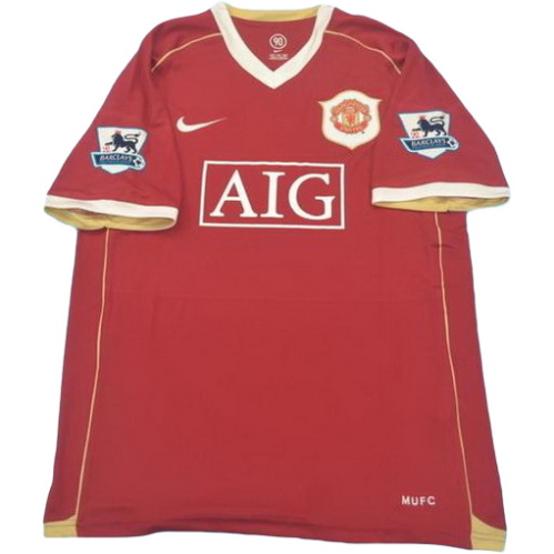 prima maglia manchester united pl 2005-2006 rosso uomo