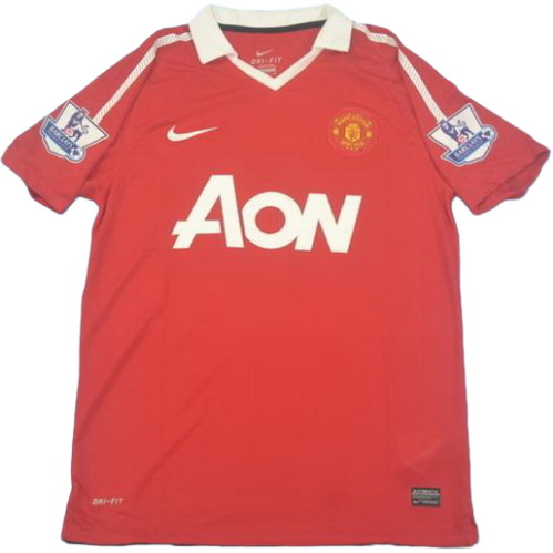 prima maglia manchester united pl 2010-2011 rosso uomo