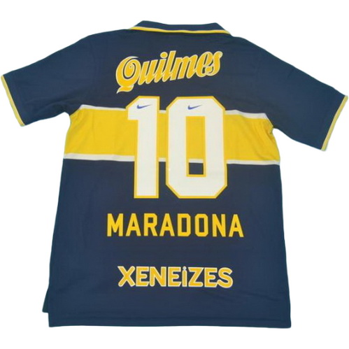 prima maglia maradona 10 boca juniors 1996-1997 blu uomo