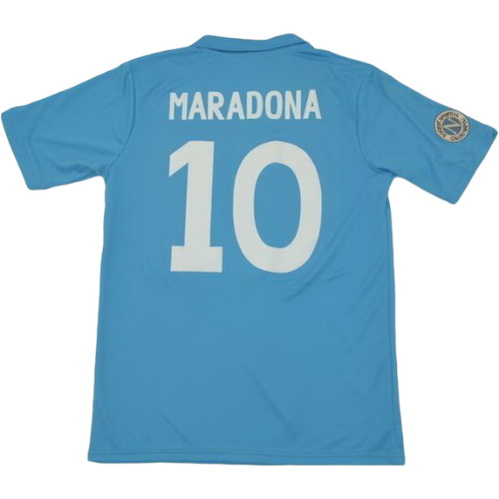 prima maglia maradona 10 napoli 1987-1988 blu uomo