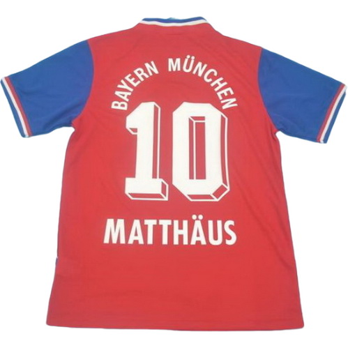 prima maglia matthaus 10 bayern münchen 1993 rosso uomo