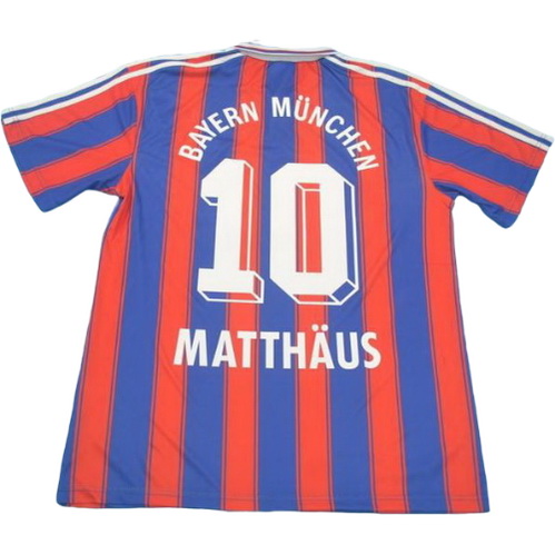 prima maglia matthaus 10 bayern münchen 1995-1997 rosso uomo