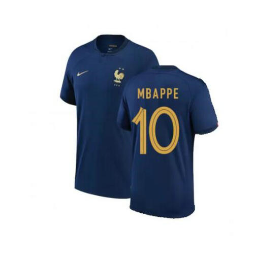 prima maglia mbappe 10 francia 2022 uomo