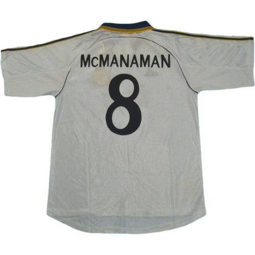 prima maglia mc manaman 8 real madrid 1999-2000 bianco uomo