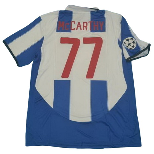 prima maglia mccarthy 77 fc porto 2003-2004 blu bianco uomo