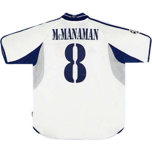 prima maglia mcmanaman 8 real madrid 2001-2002 bianco uomo