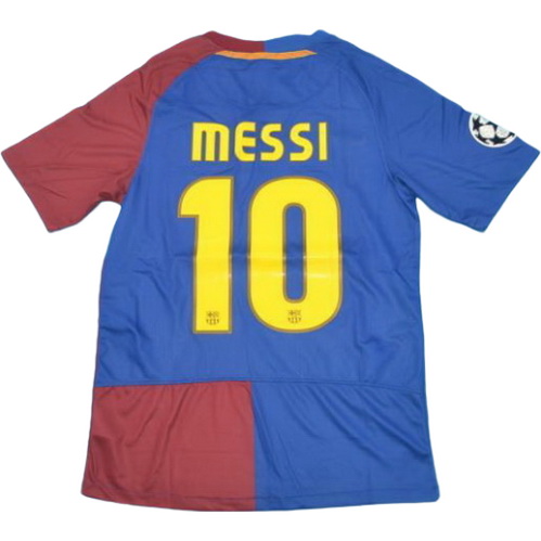 prima maglia messi 10 barcellona 2008-2009 rosso blu uomo