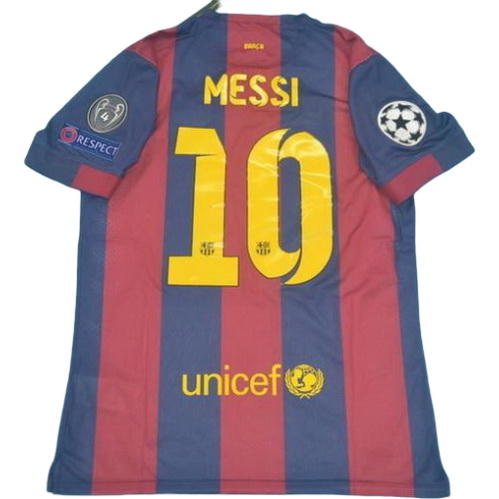 prima maglia messi 10 barcellona 2014-2015 rosso blu uomo