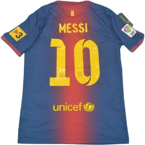 prima maglia messi 10 barcellona lfp 2012-2013 rosso blu uomo