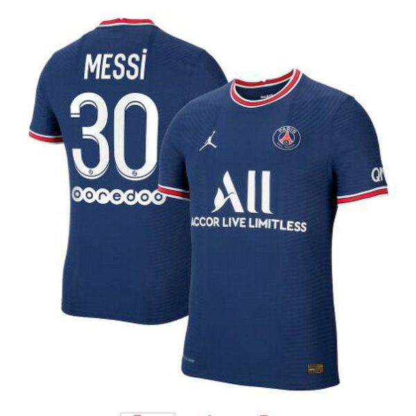 prima maglia messi 30 psg 2021 2022 blu uomo