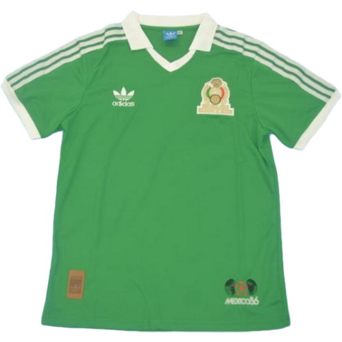 prima maglia messico copa mundial 1986 verde uomo