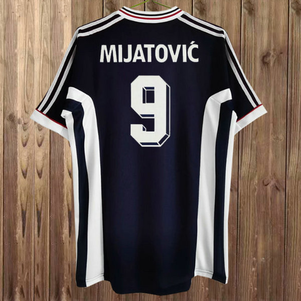 prima maglia mijatovic 9 yugoslavia 1998 blu uomo