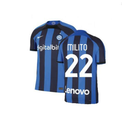 prima maglia milito 22 inter milan 2022-2023 uomo