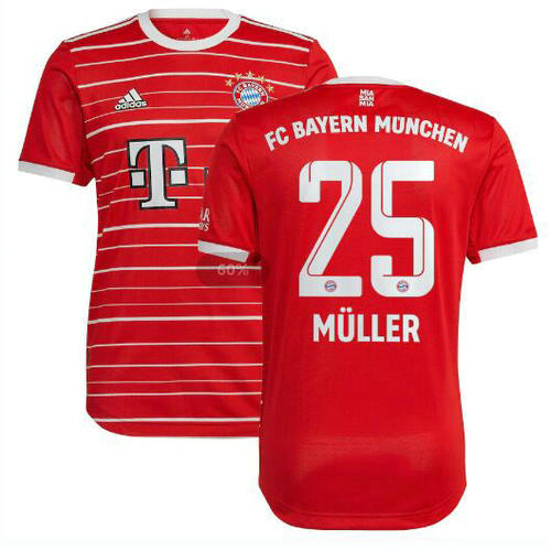 prima maglia muller 25 bayern munchen 2022-2023 uomo