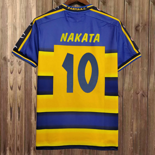 prima maglia nakata 10 parma 2001-2002 giallo uomo