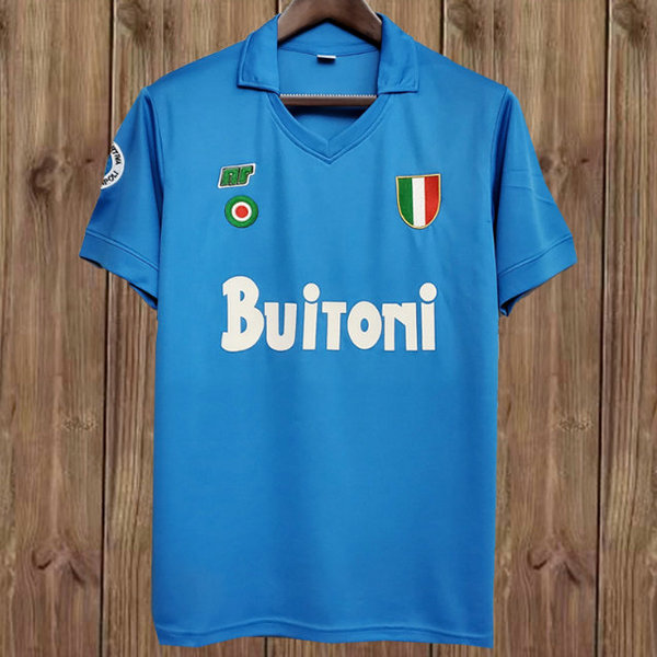 prima maglia napoli 1987-1988 blu uomo