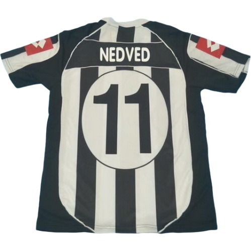 prima maglia nedved 11 juventus 2002-2003 bianco nero uomo