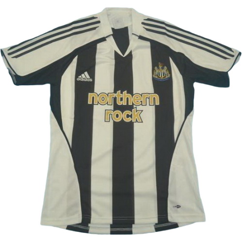 prima maglia newcastle united 2005-2006 nero bianco uomo